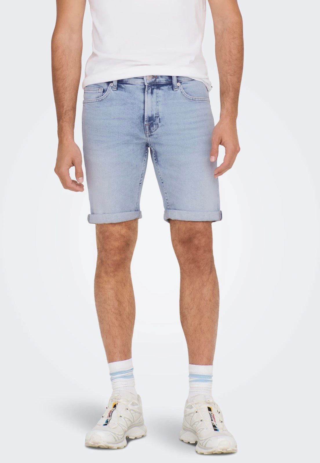 Only & Sons - Ply Light Blue Denim - Shorts | Men-Image