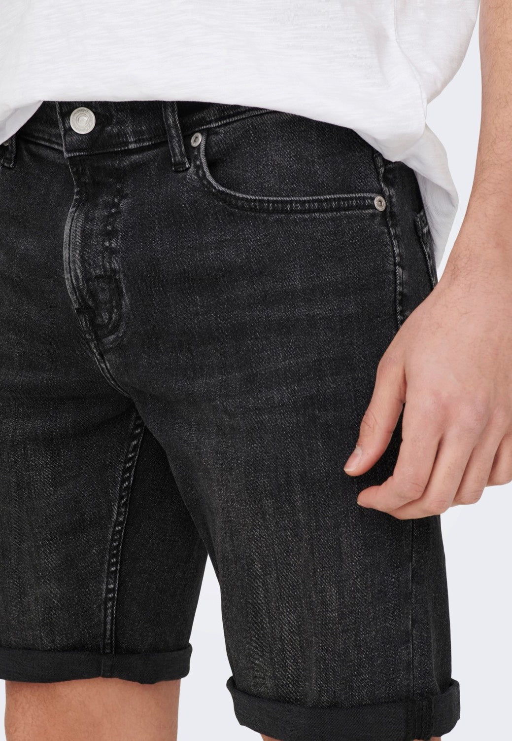 Only & Sons - Ply Washed Washed Black - Shorts | Men-Image