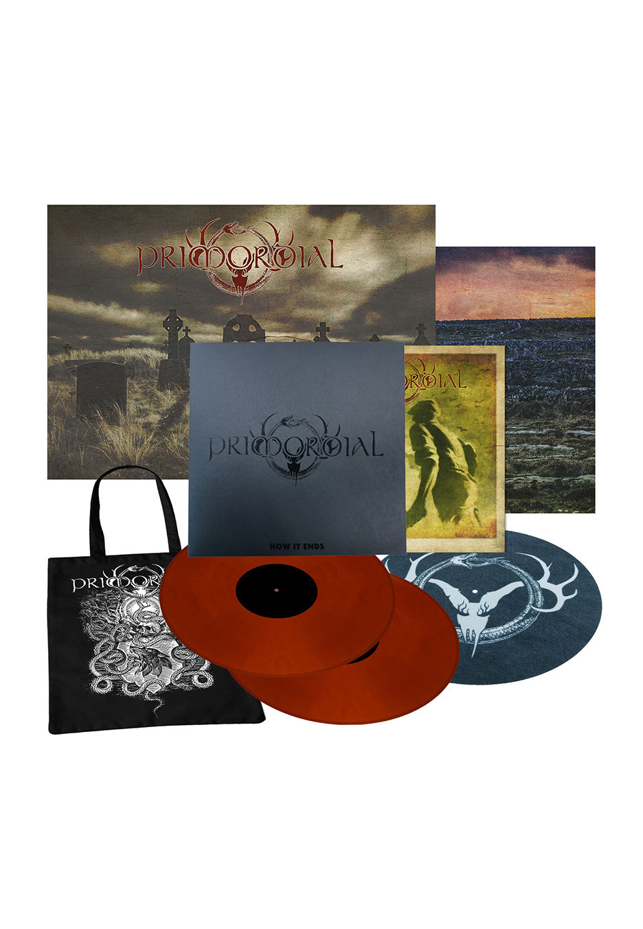 Primordial How It Ends (Special Edition) Brick Red Marbled 2 Vinyl Boxset