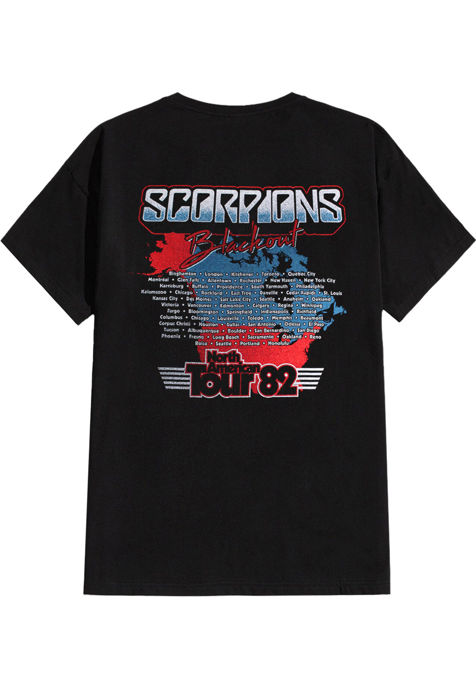 SCORPIONS BLACKOUT TOUR1982 ヴィンテージTシャツ L SCORPIONS BLACKOUT TOUR1982 ヴィンテージTシャツ L