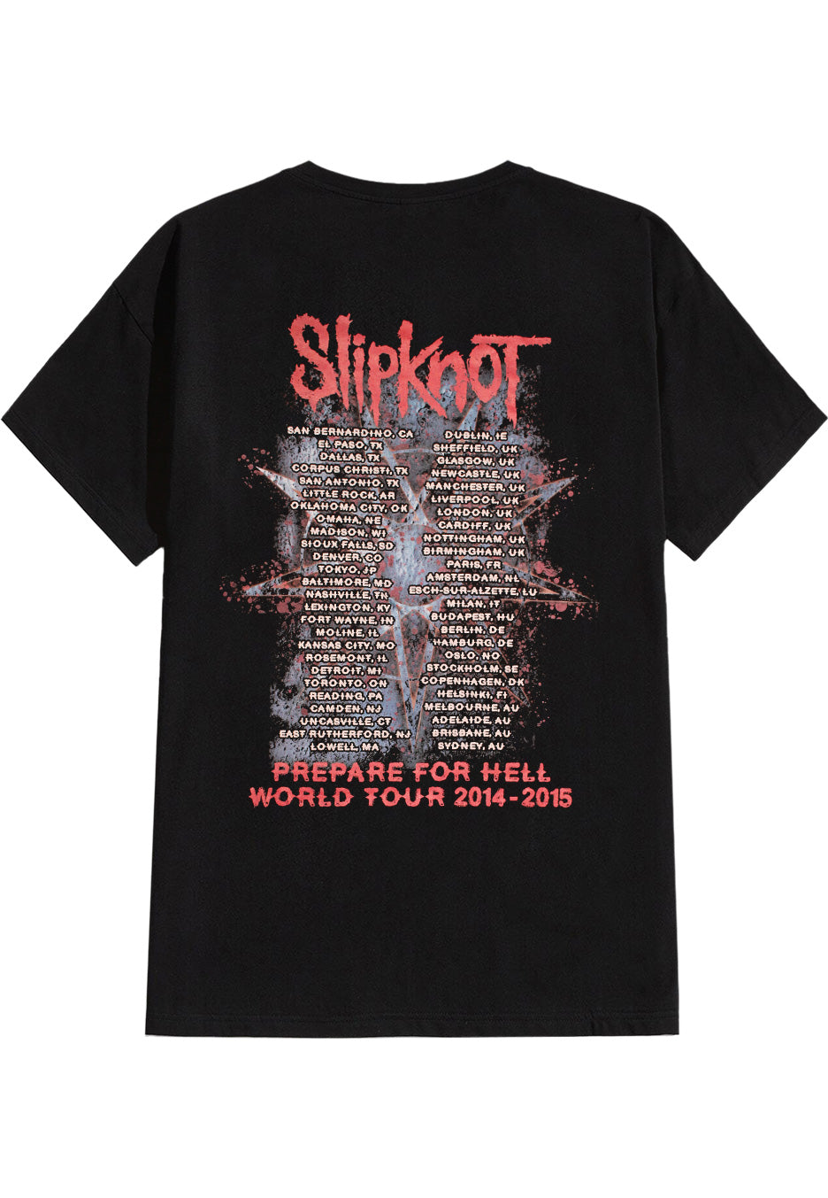 Slipknot - Prepare for Hell 2014-2015 Tour - T-Shirt | Neutral-Image
