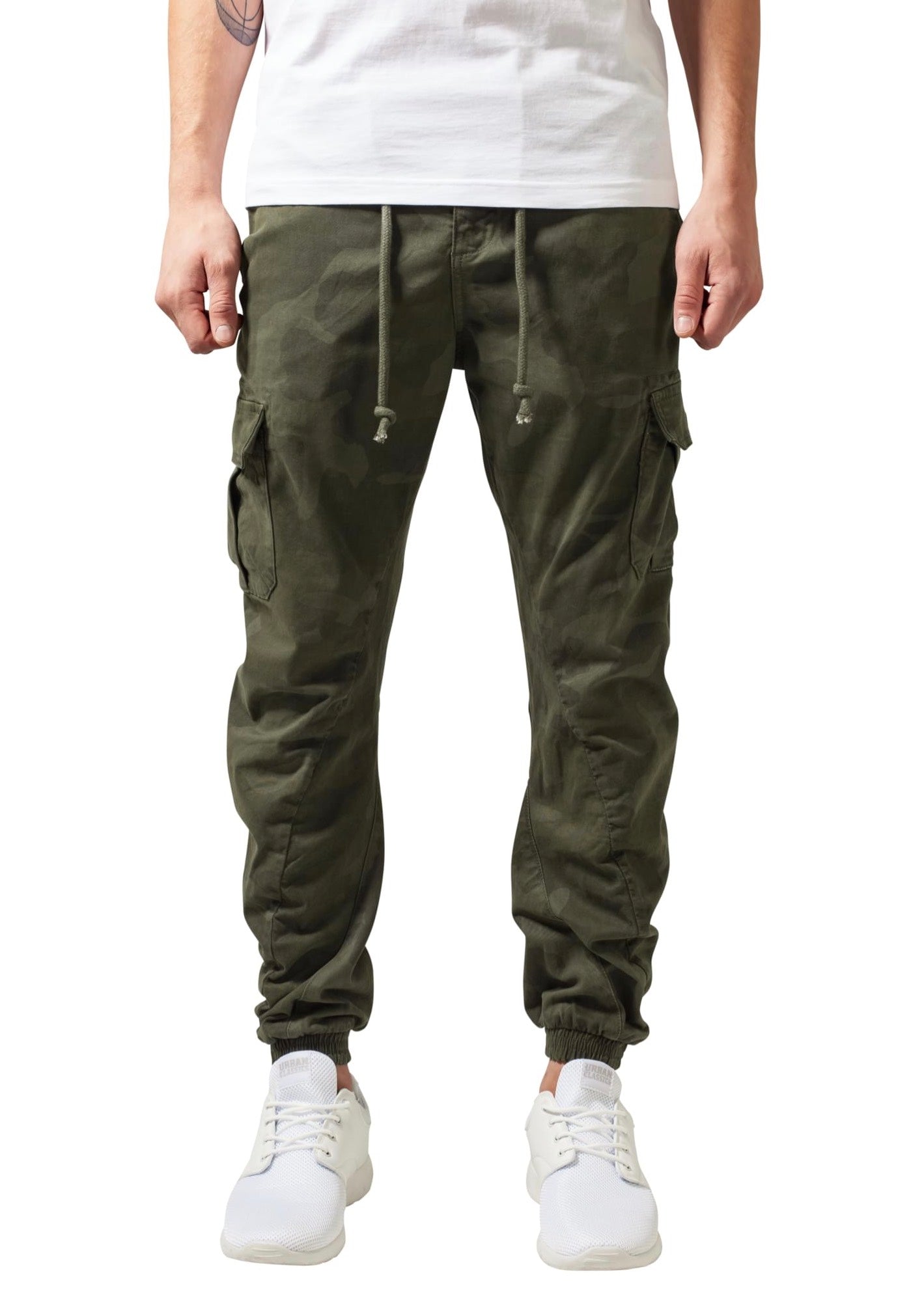 Urban Classics - Camo Cargo Olive Camouflage - Pants | Men-Image