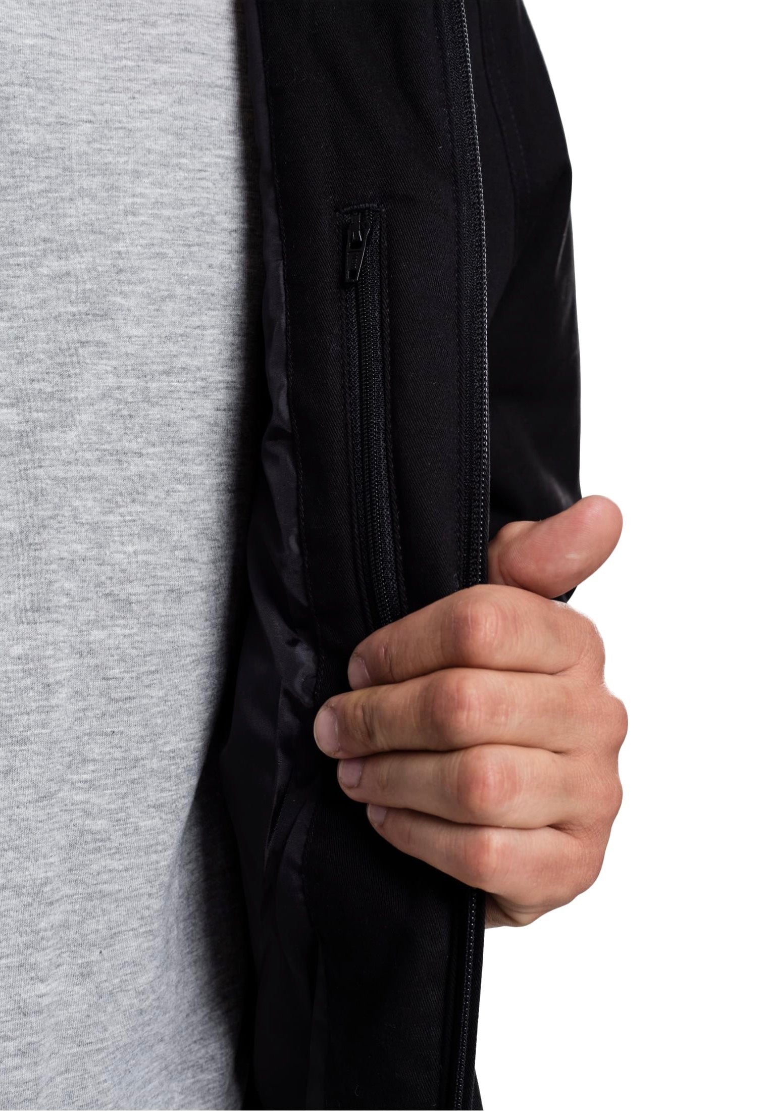 Urban Classics - Hooded Cotton Black - Jacket | Men-Image