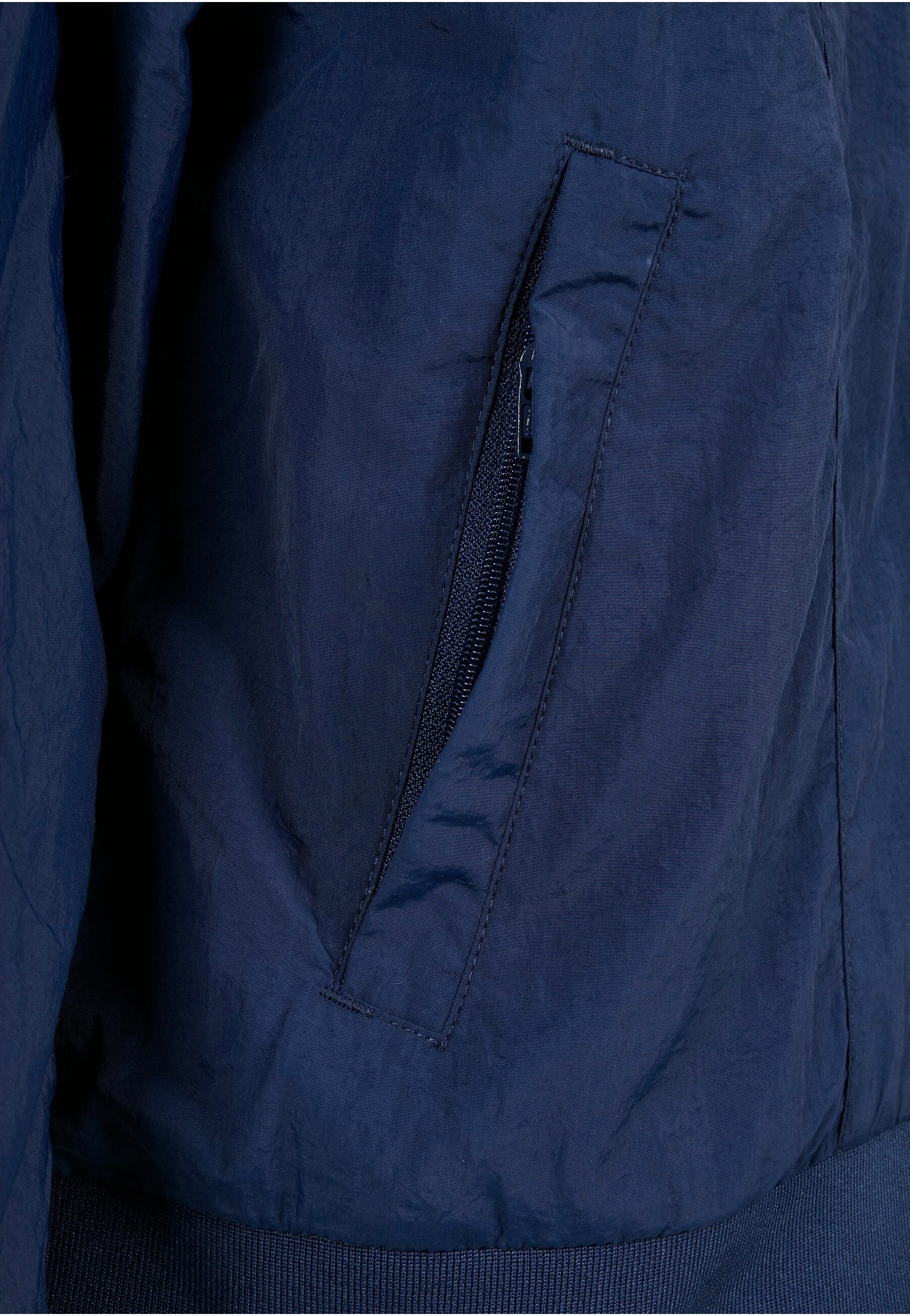Urban Classics - Crinkle Panel Track Darkblue/Cityred - Track Jacket | Men-Image
