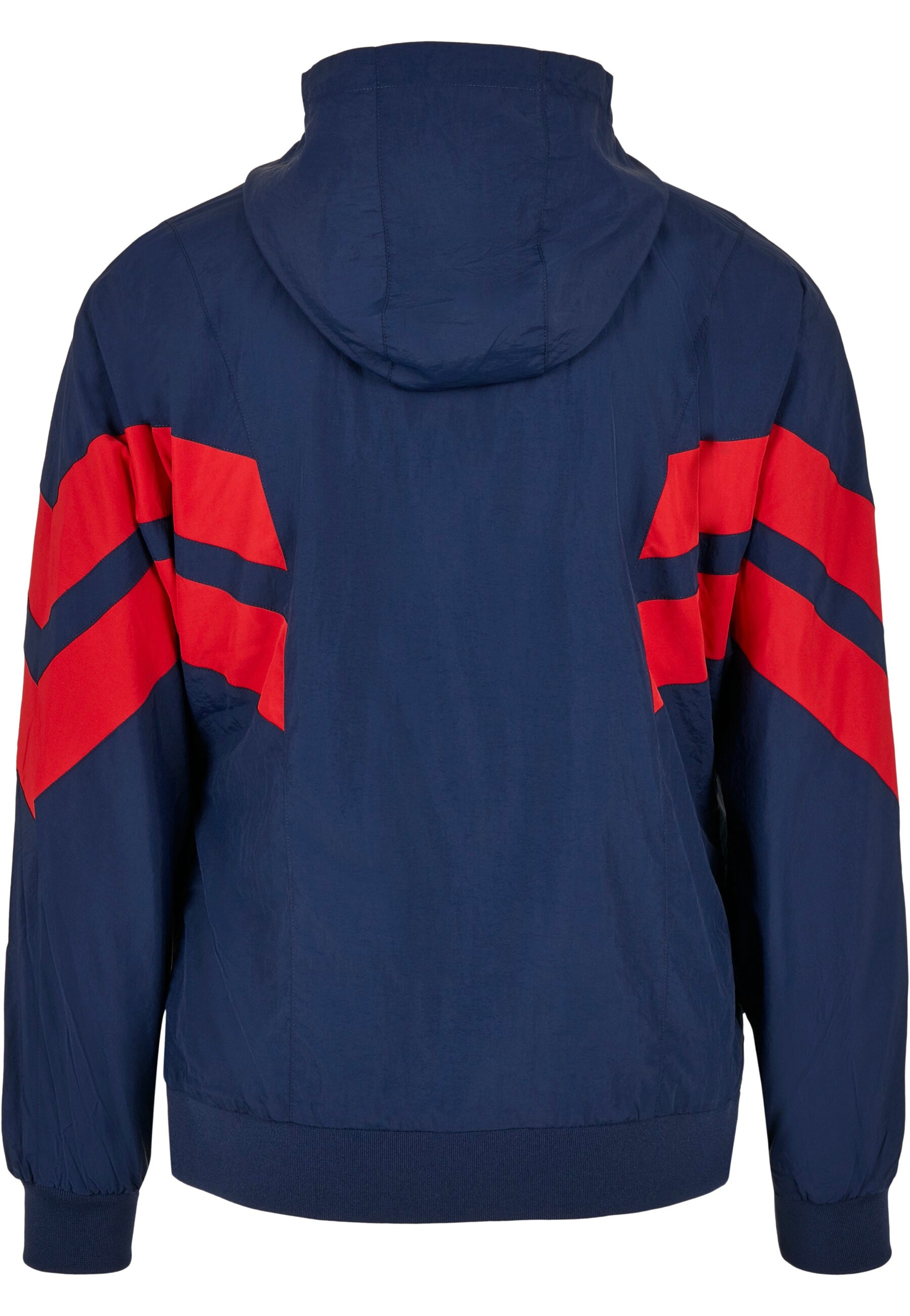 Urban Classics - Crinkle Panel Track Darkblue/Cityred - Track Jacket | Men-Image
