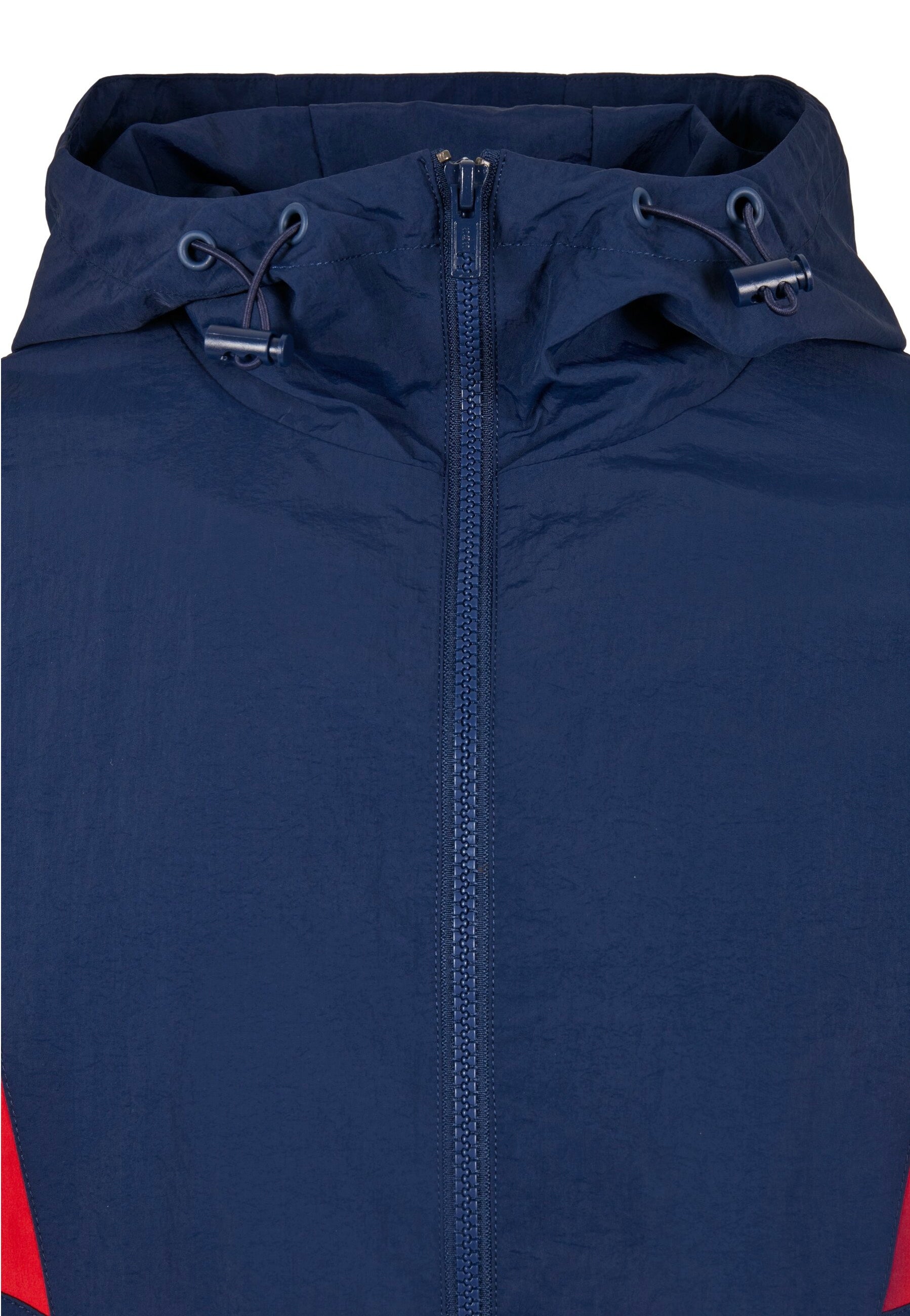 Urban Classics - Crinkle Panel Track Darkblue/Cityred - Track Jacket | Men-Image