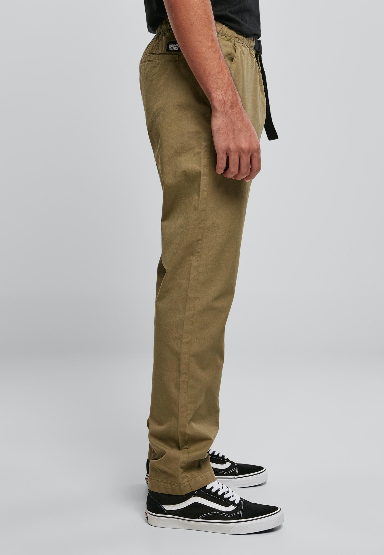 Urban Classics - Straight Leg Chino with Belt Tini Olive - Pants | Men-Image