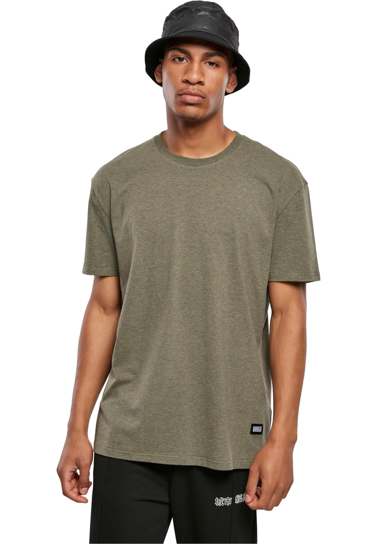 Urban Classics - Oversize Melange Darkgreen Melange - T-Shirt | Men-Image