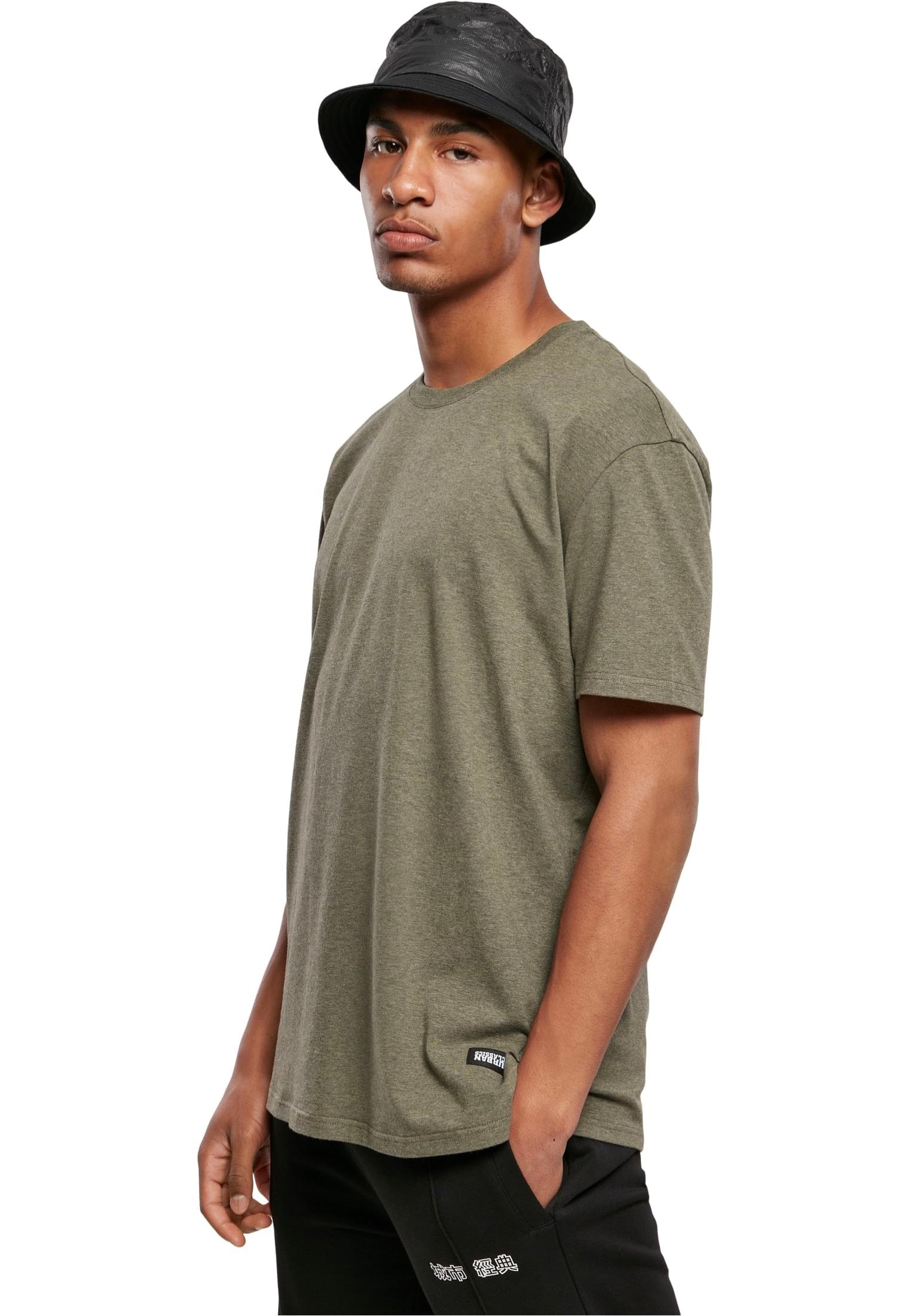 Urban Classics - Oversize Melange Darkgreen Melange - T-Shirt | Men-Image