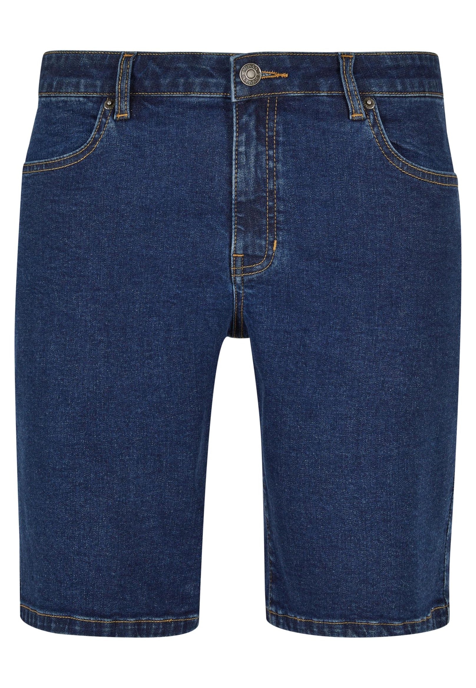 Urban Classics - Relaxed Fit Jeans Mid Indigo Washed - Shorts | Men-Image