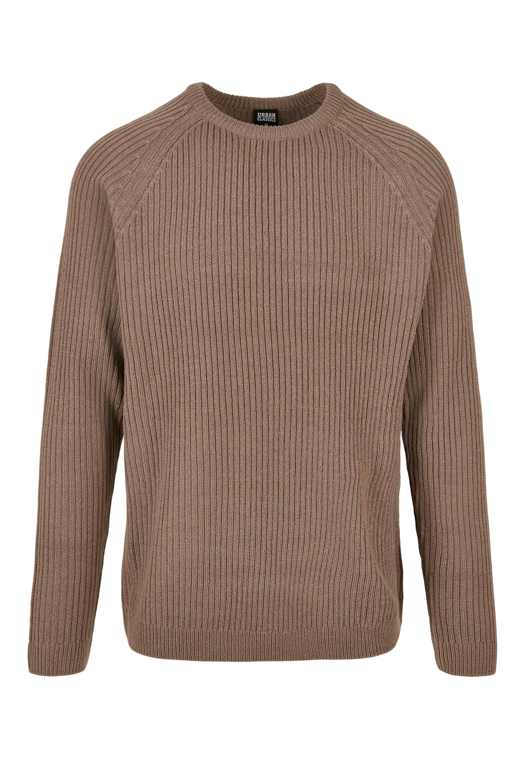 Urban Classics - Ribbed Raglan Dark Khaki - Pullover | Men-Image