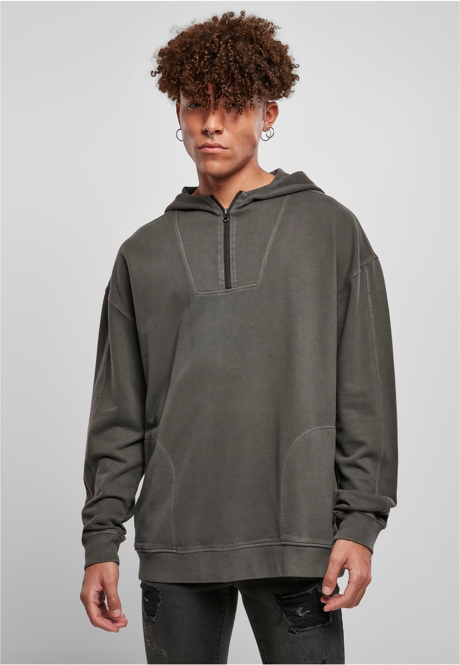 Urban Classics - Overdyed Camp Blackbird - Hoodie | Men-Image