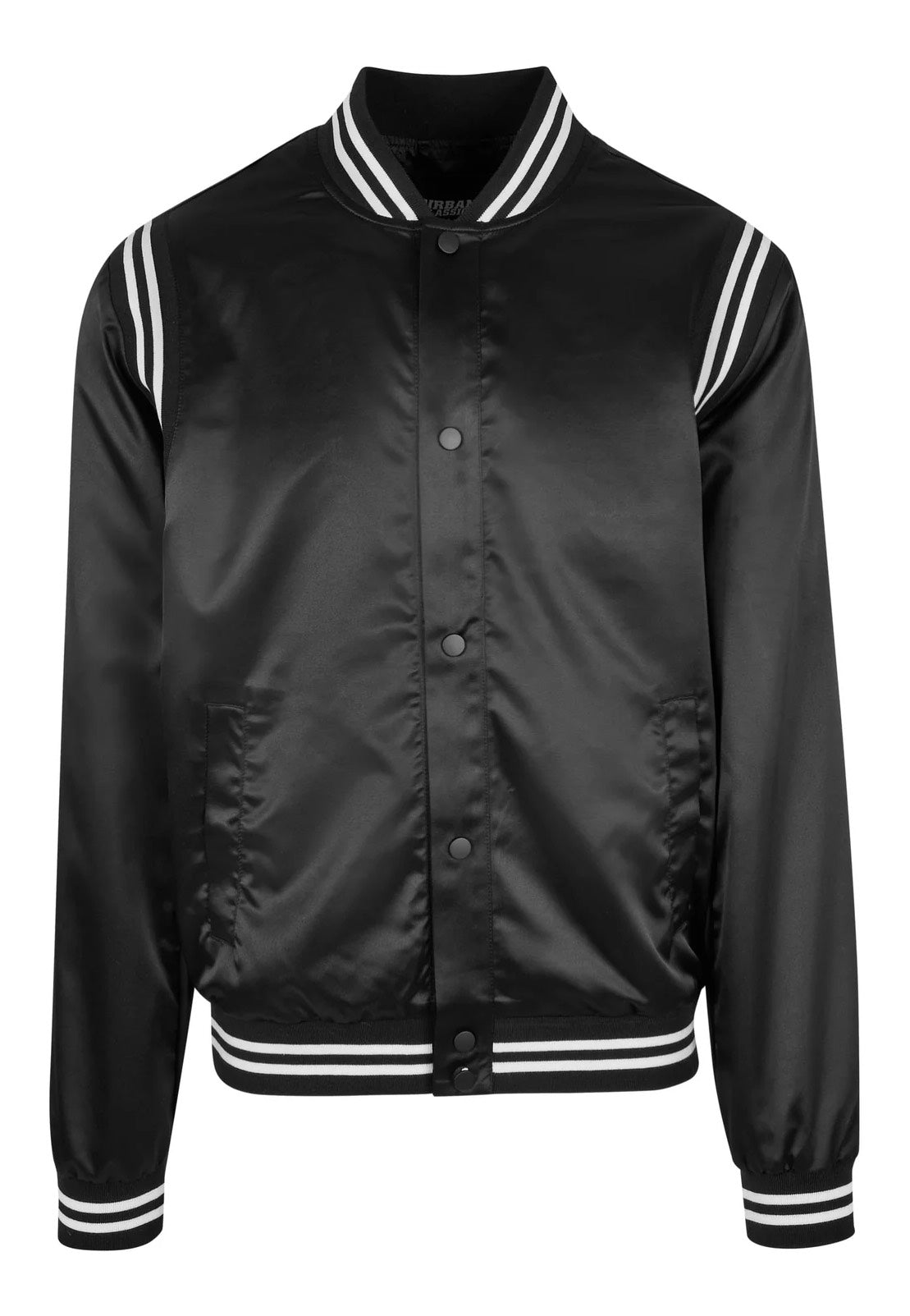Urban Classics - Satin College Black - College Jacket | Men-Image