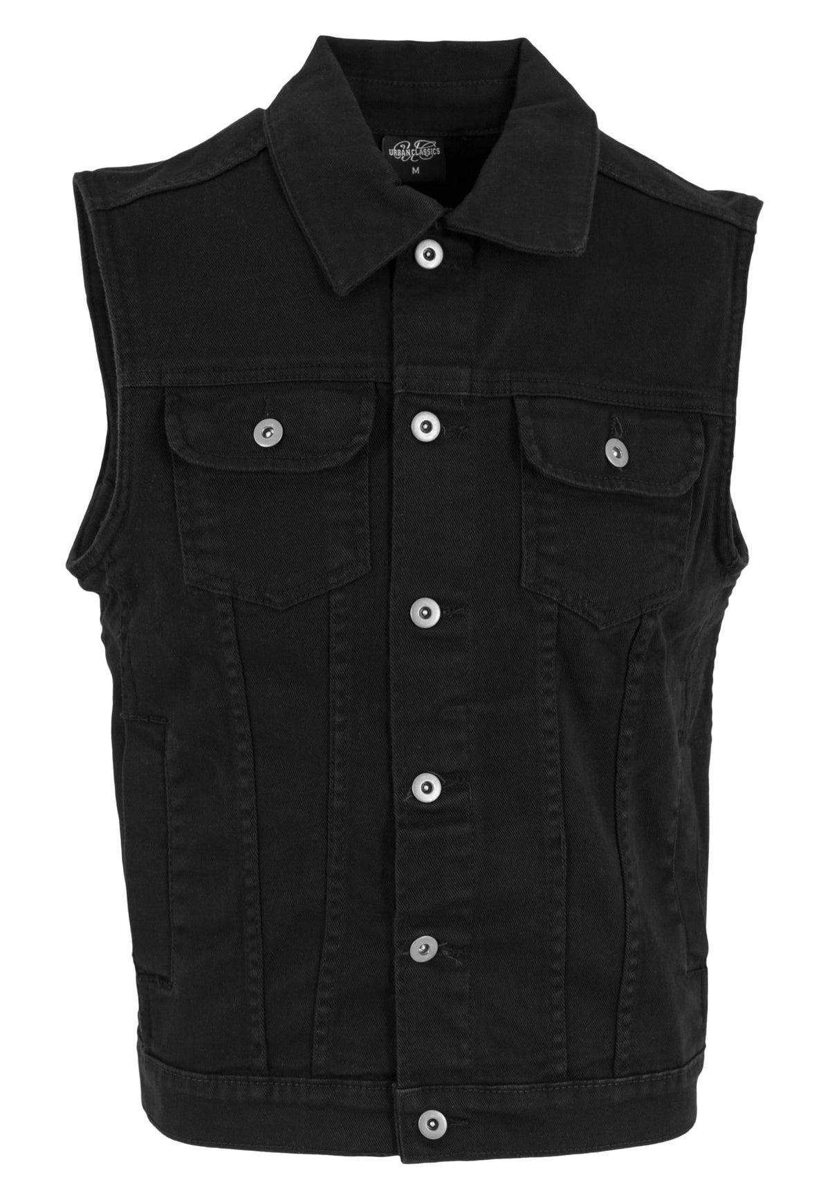 Urban Classics Denim Black Dark Jeans Vest