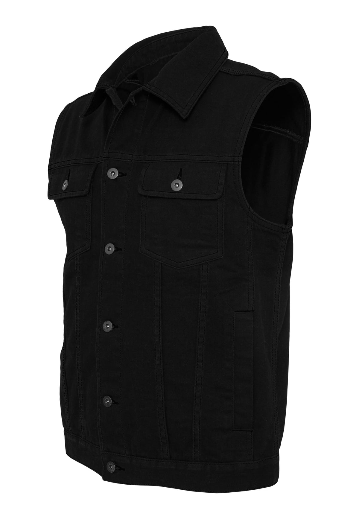 Urban Classics Denim Black Dark Jeans Vest