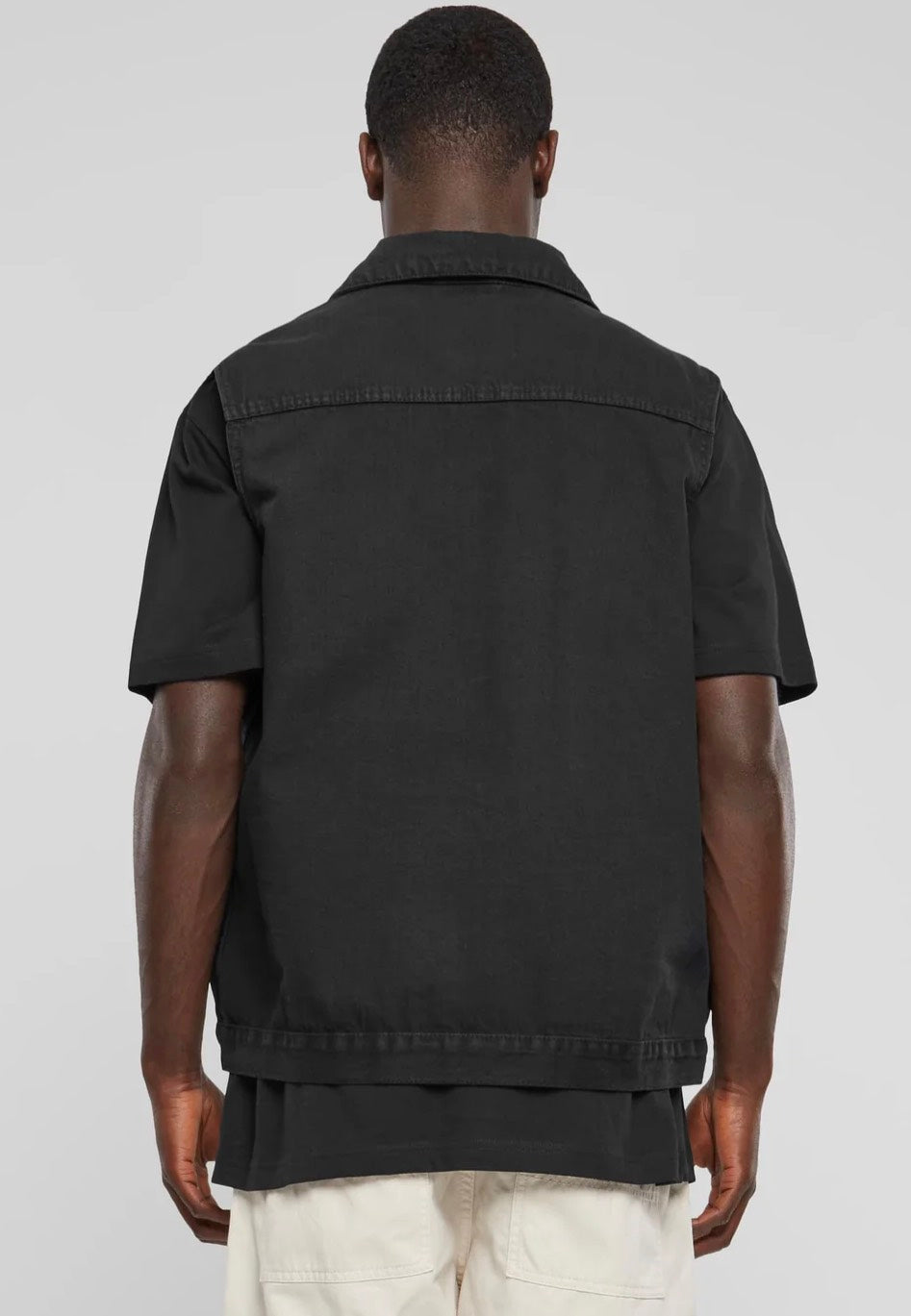 Urban Classics Denim Black Dark Jeans Vest