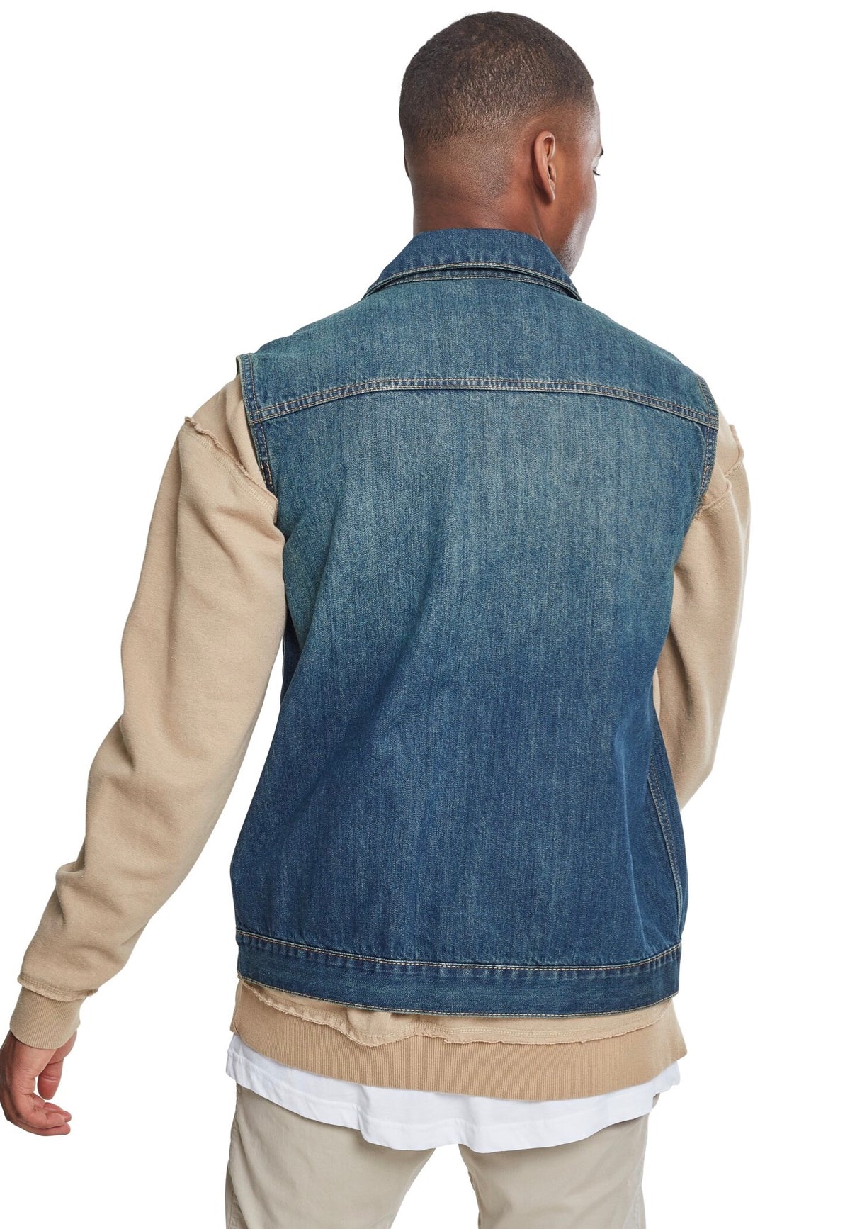 Urban Classics Denim Lightblue Vest