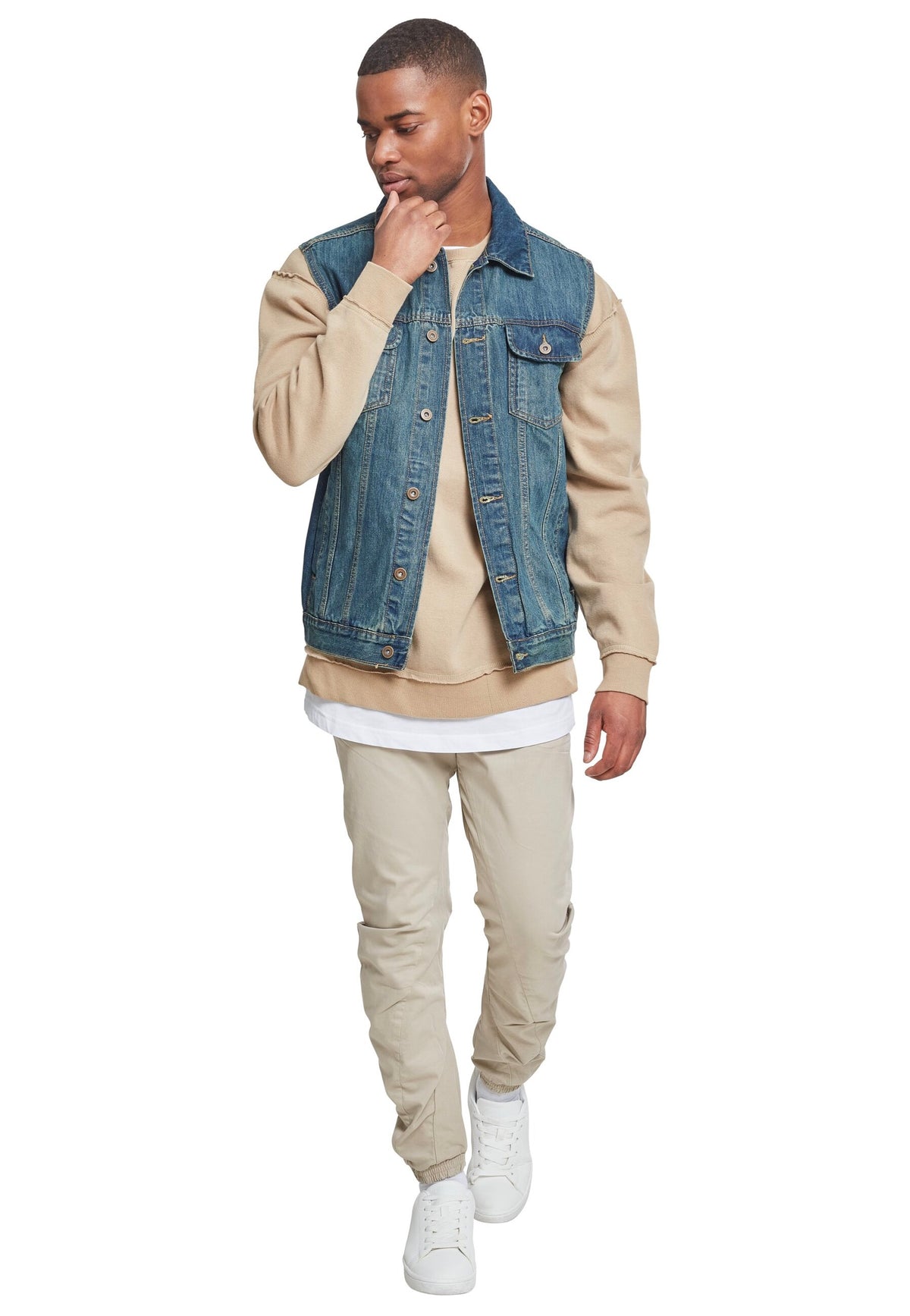 Urban Classics Denim Lightblue Vest