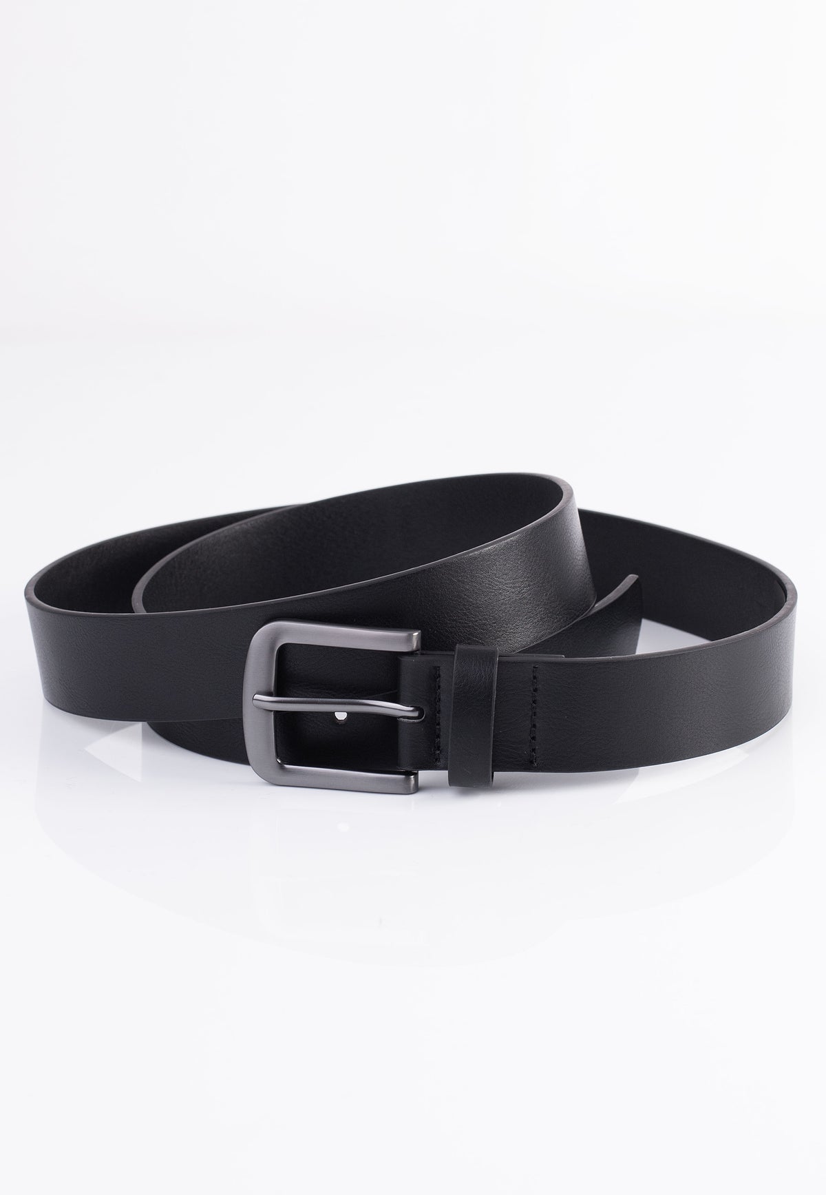 Urban Classics - Easy Synthetic Leather Black/Silver - Belt | Neutral-Image