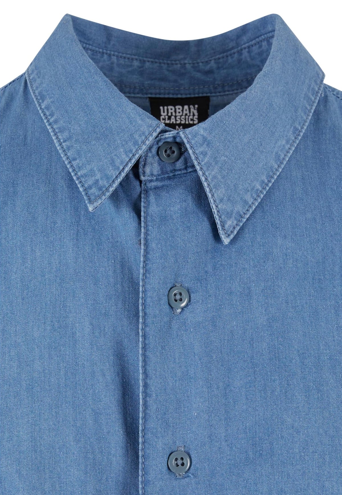 Urban Classics Lightweight Denim Skyblue Washed Shirt
