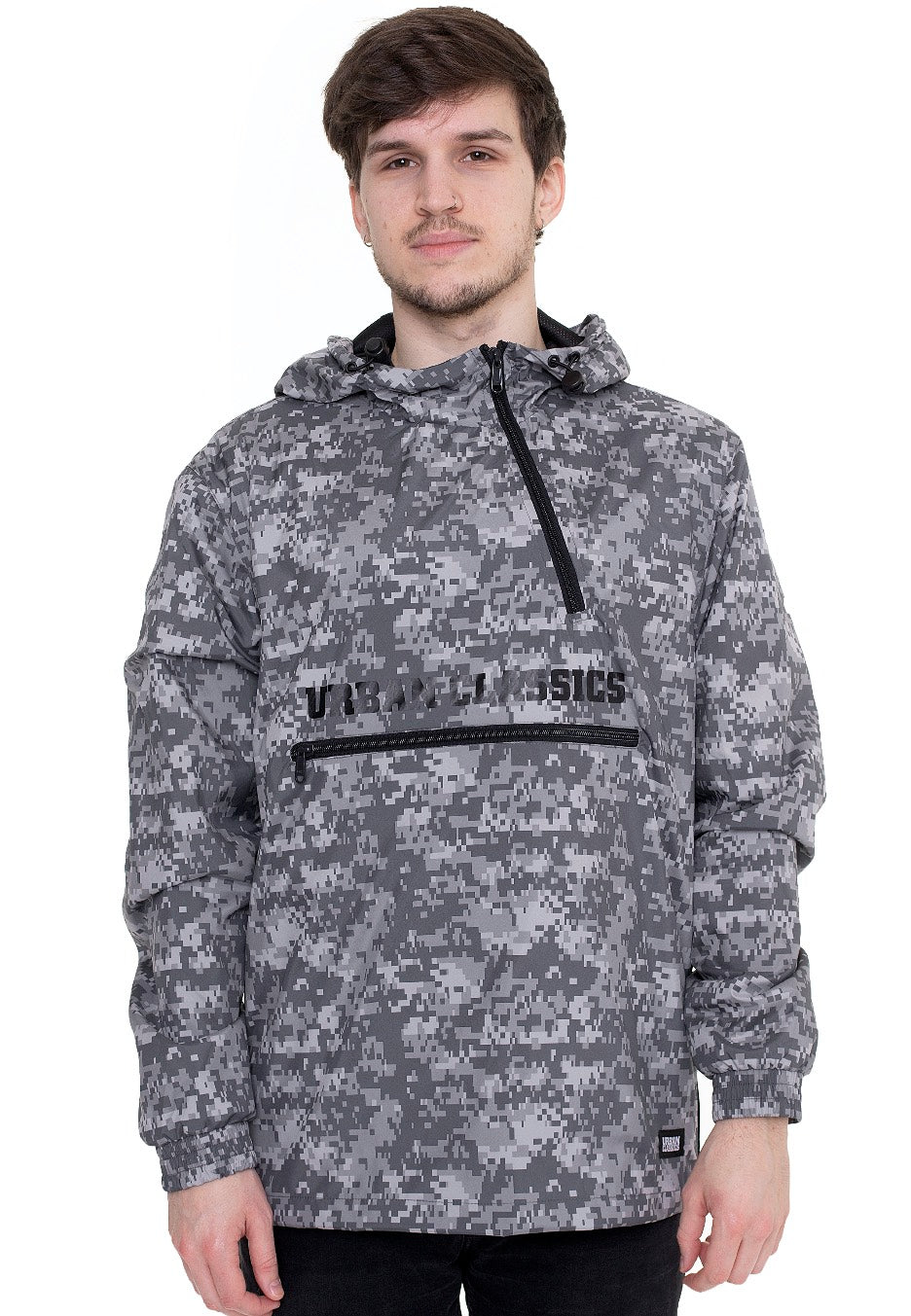 Urban Classics - Commuter Pull Over Dark Digital Camo - Jacket | Men-Image