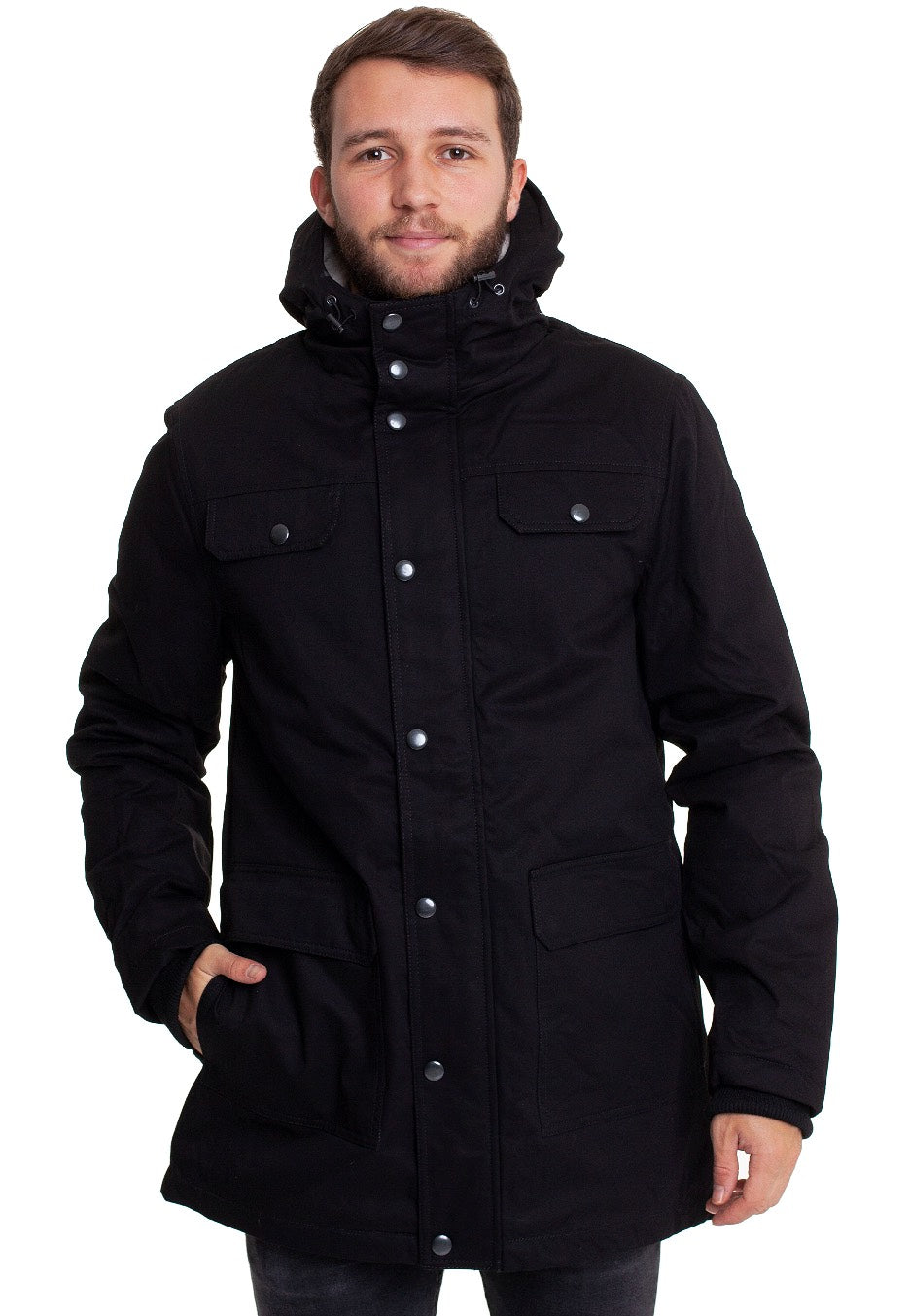 Urban Classics - Heavy Cotton Black - Jacket | Men-Image