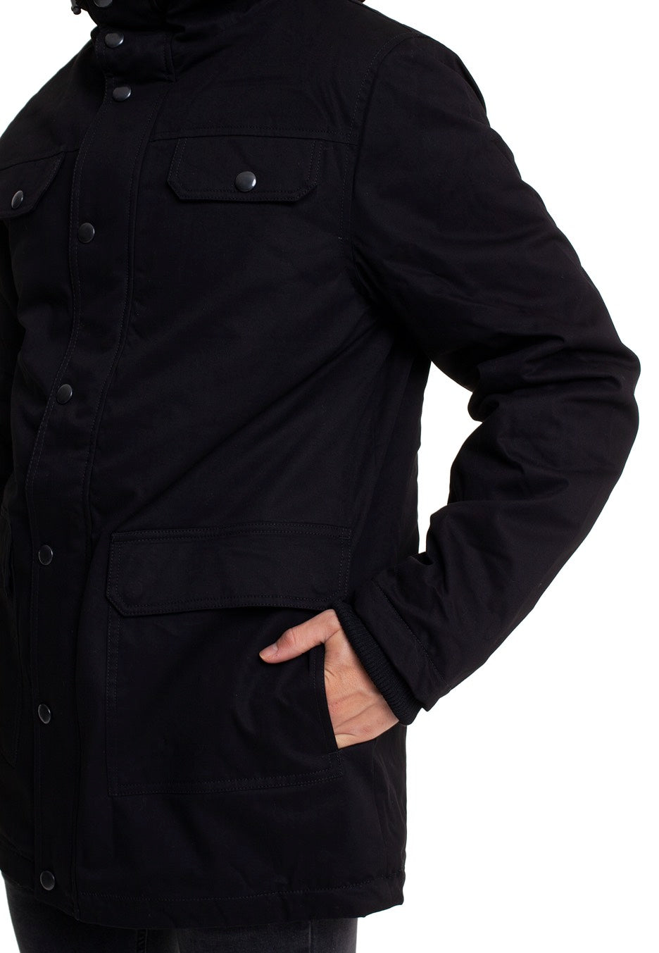 Urban Classics - Heavy Cotton Black - Jacket | Men-Image