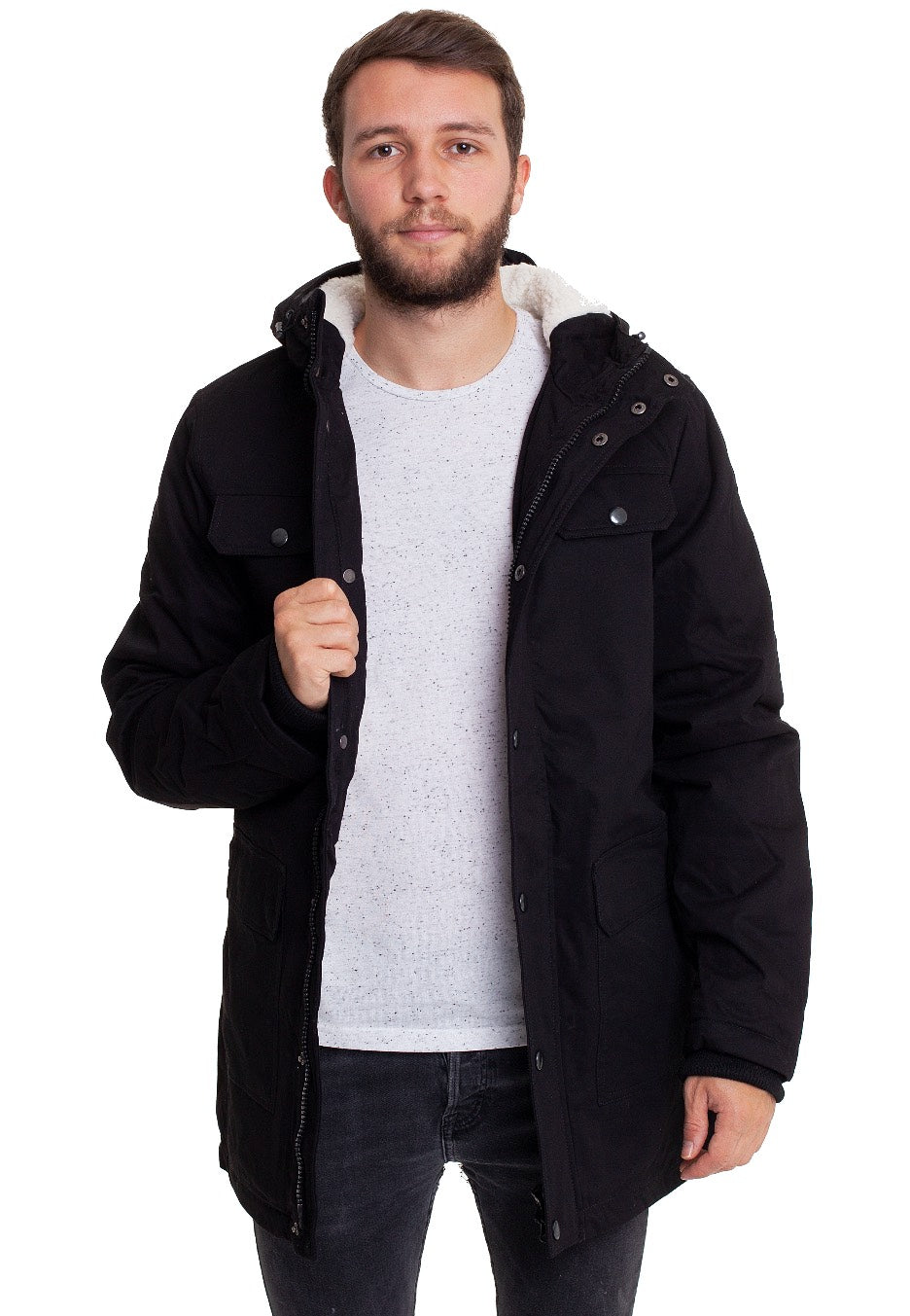 Urban Classics - Heavy Cotton Black - Jacket | Men-Image