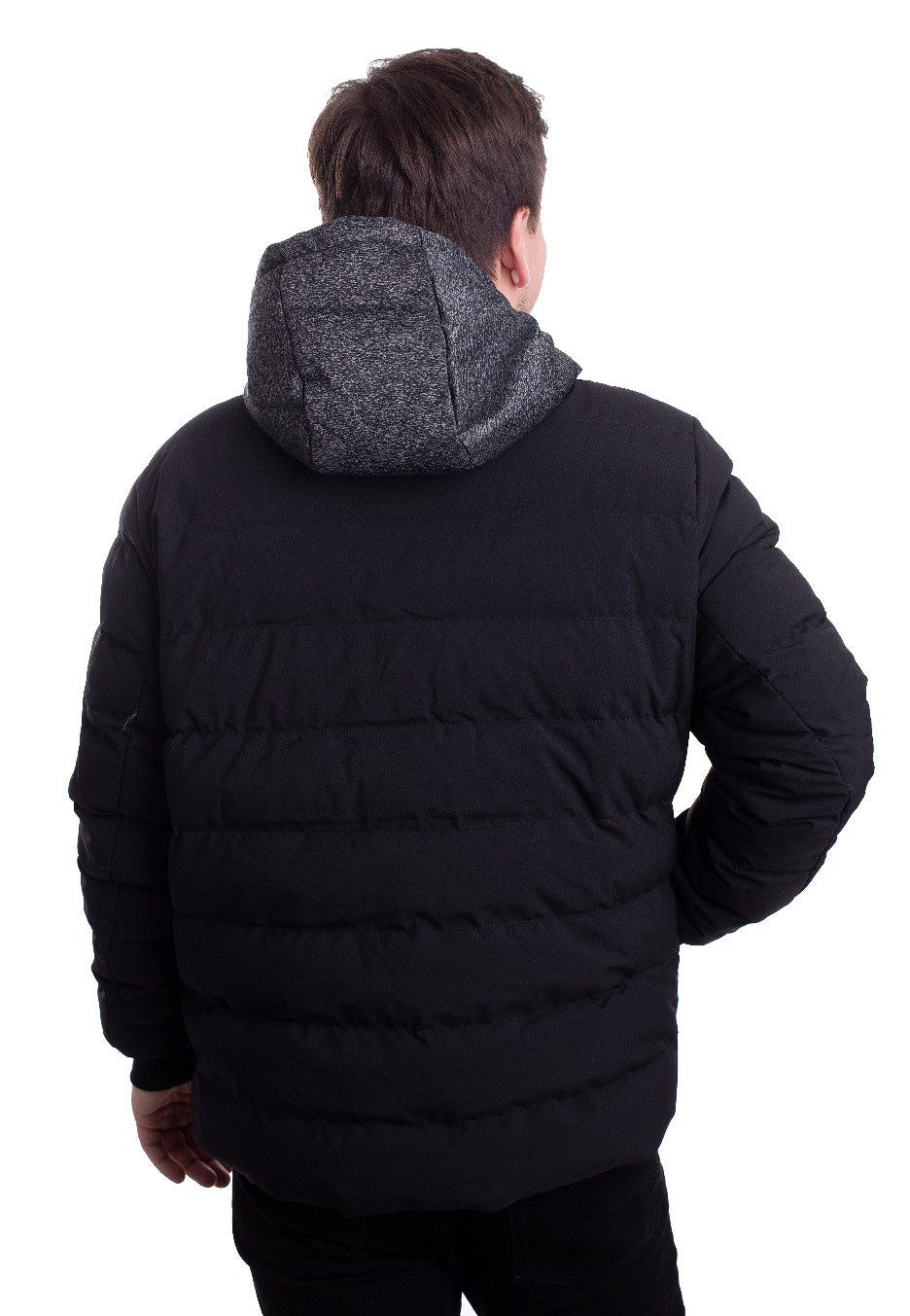 Urban Classics - Hooded Tech Bubble Black/Grey - Jacket | Men-Image