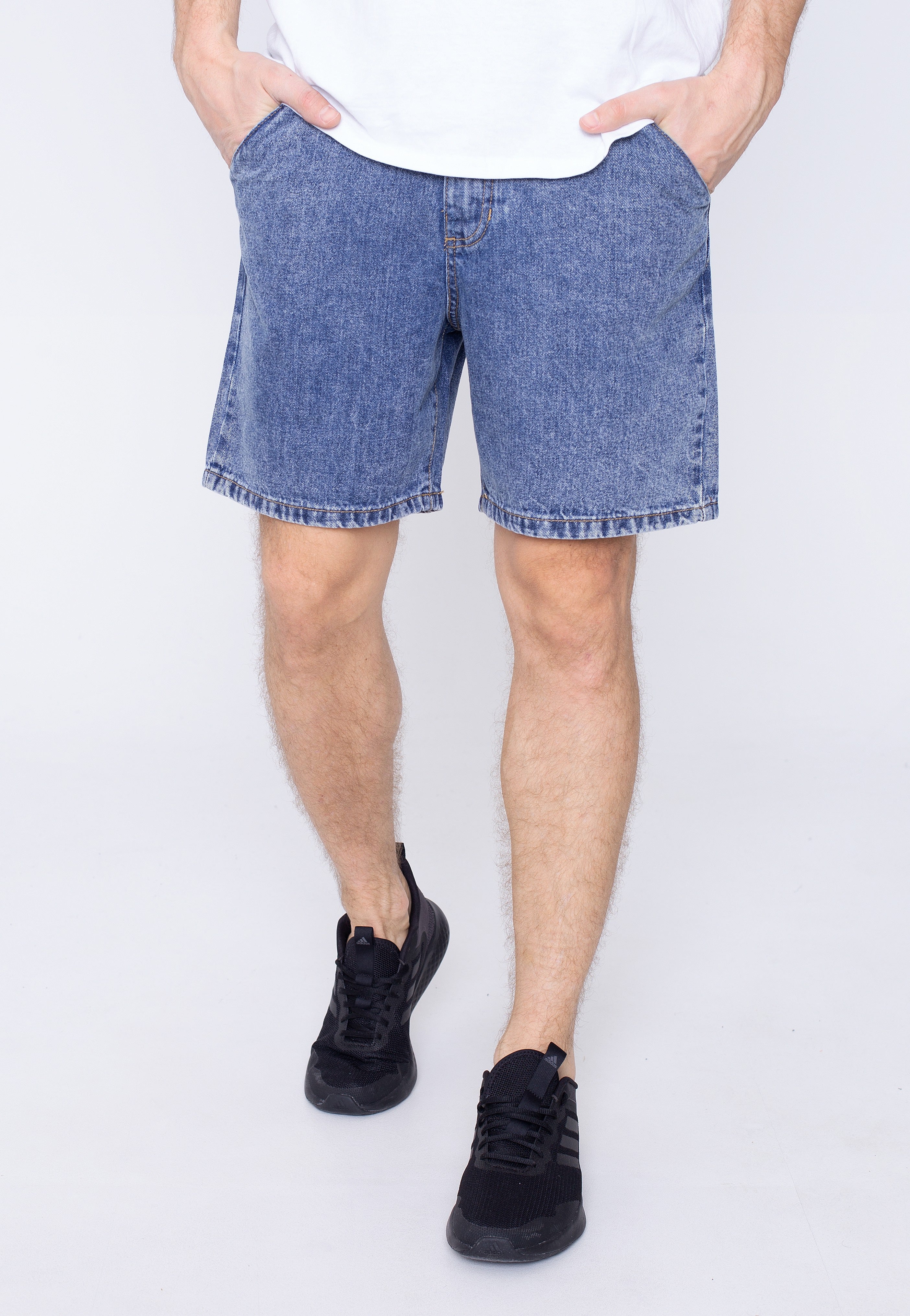 Urban Classics - Organic Denim Bermuda Light Skyblue Acid Washed - Shorts | Men-Image