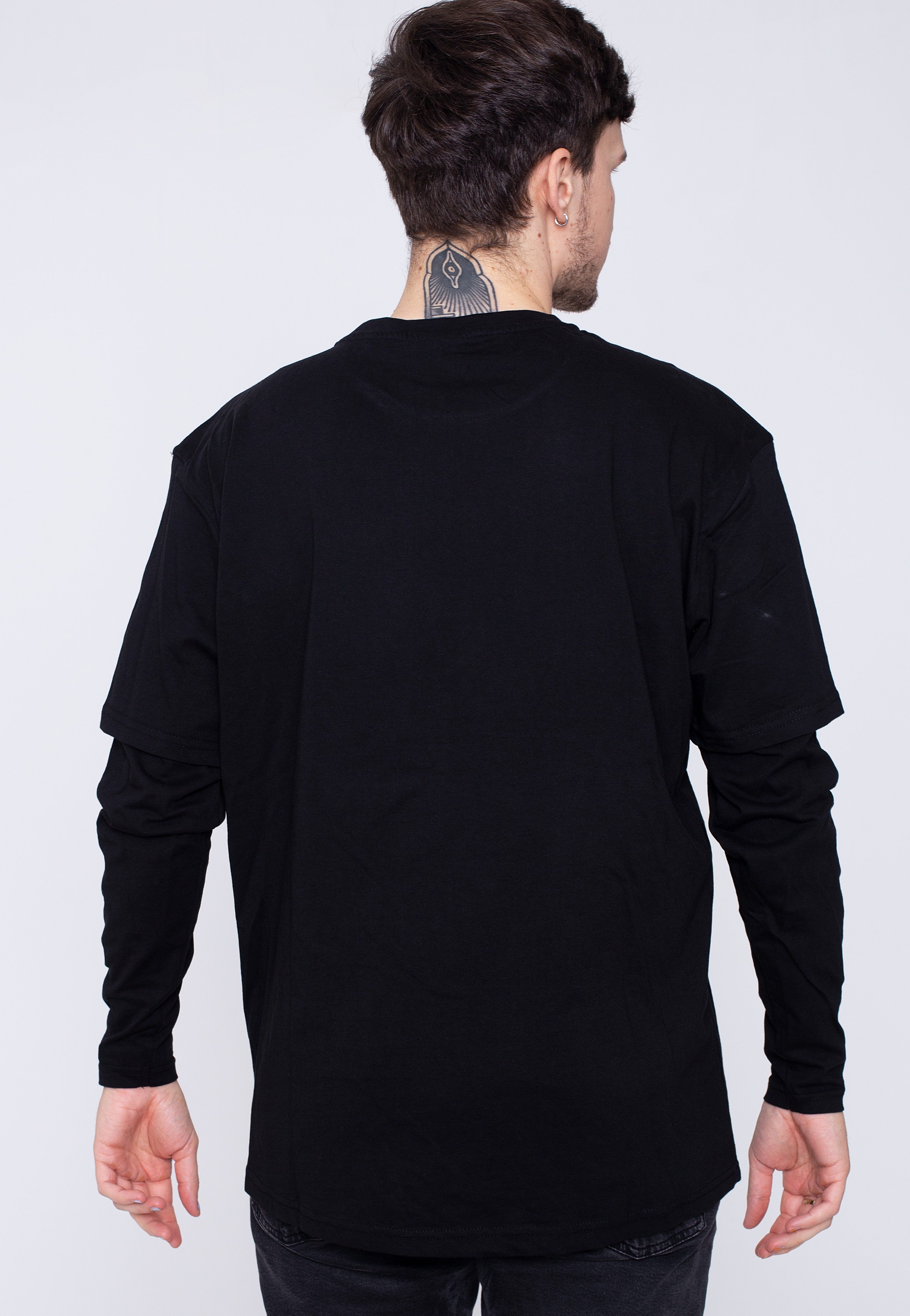 Urban Classics - Oversized Shaped Double Layer Black/Black - Longsleeve | Men-Image
