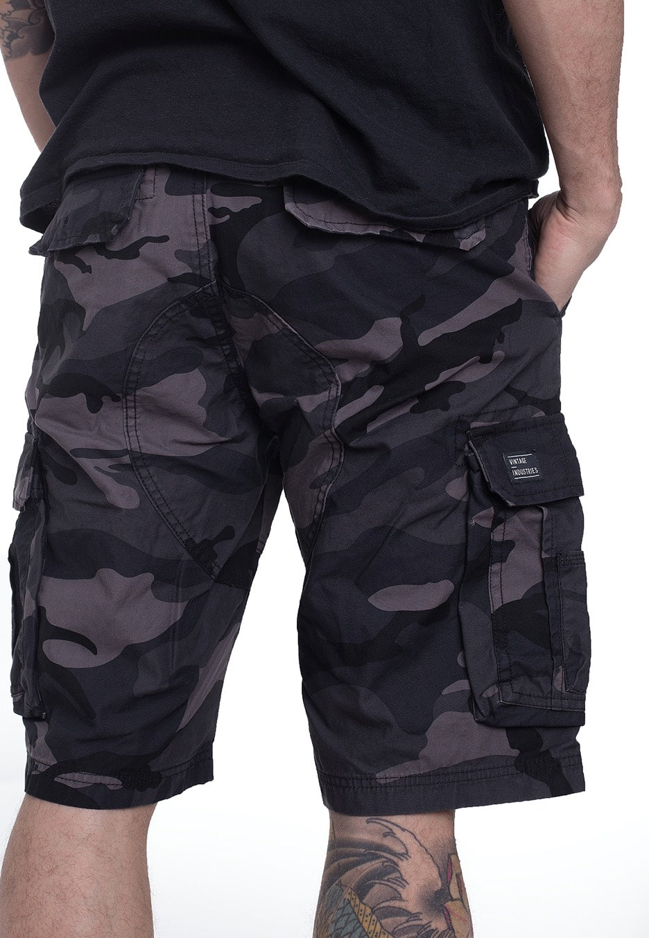 Vintage Industries - Rowing Dark Camo - Shorts | Men-Image