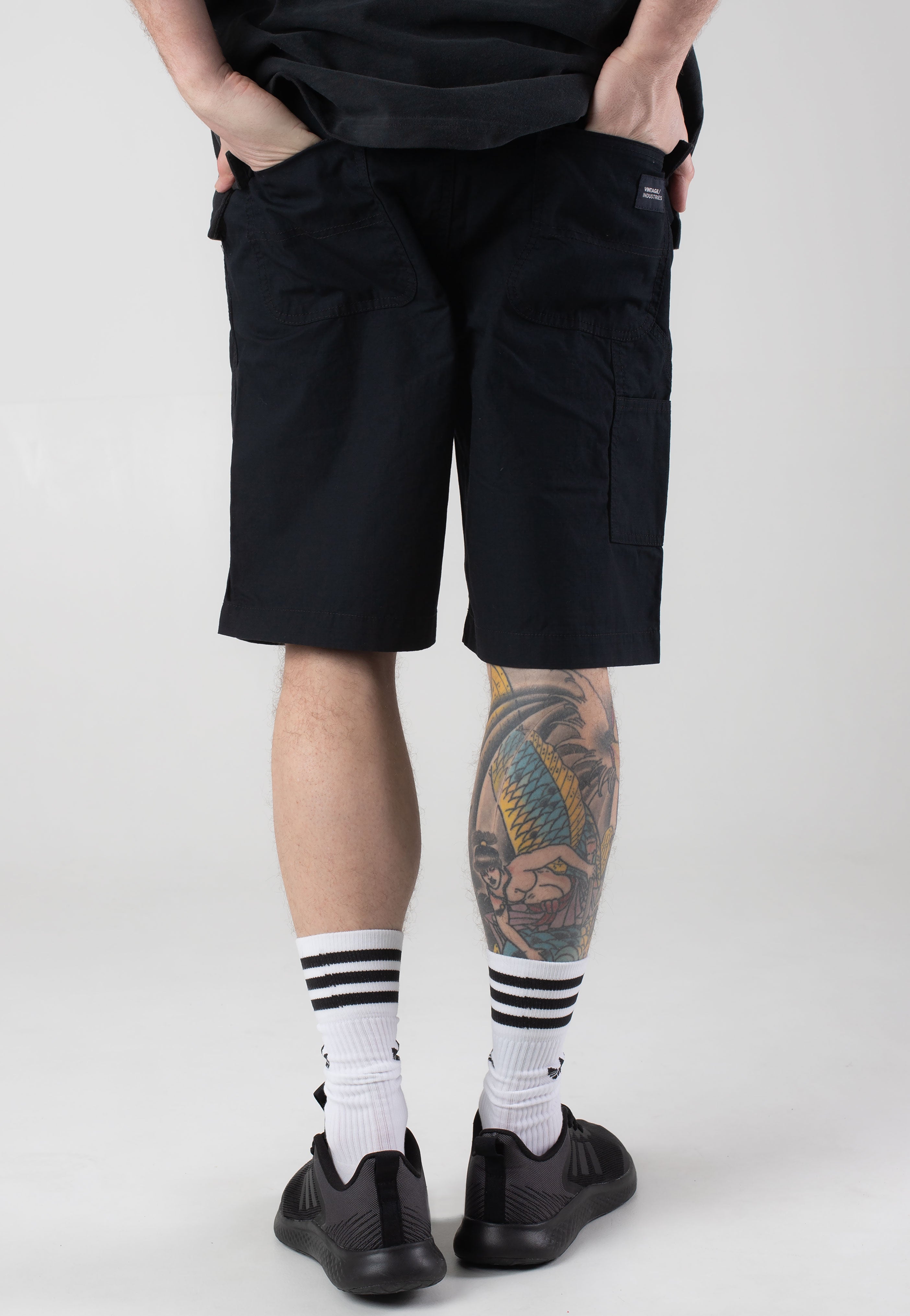 Vintage Industries - Worker Black - Shorts | Men-Image