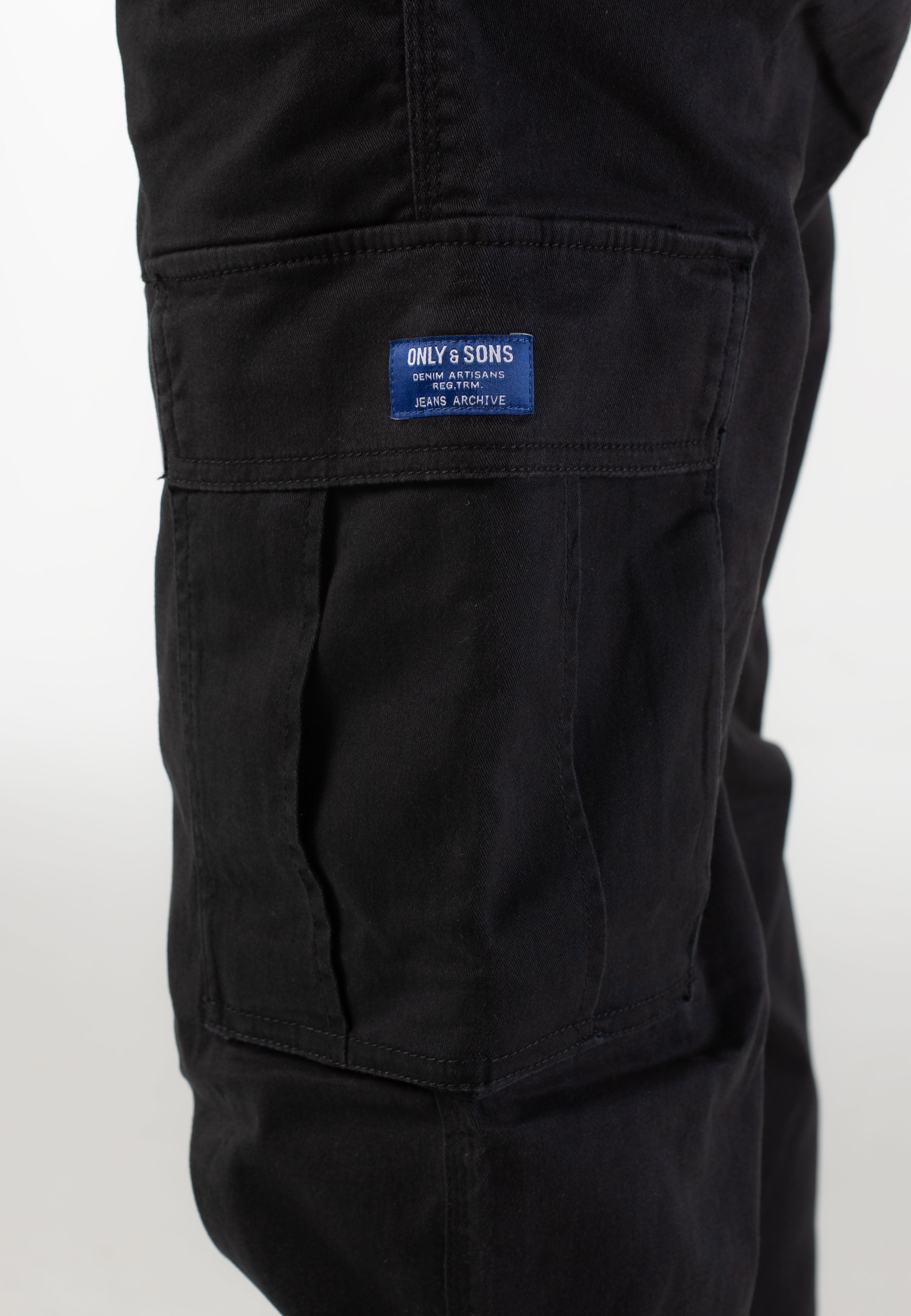 Only & Sons - Wills 0341 Tapered  Jet Black - Pants | Men-Image