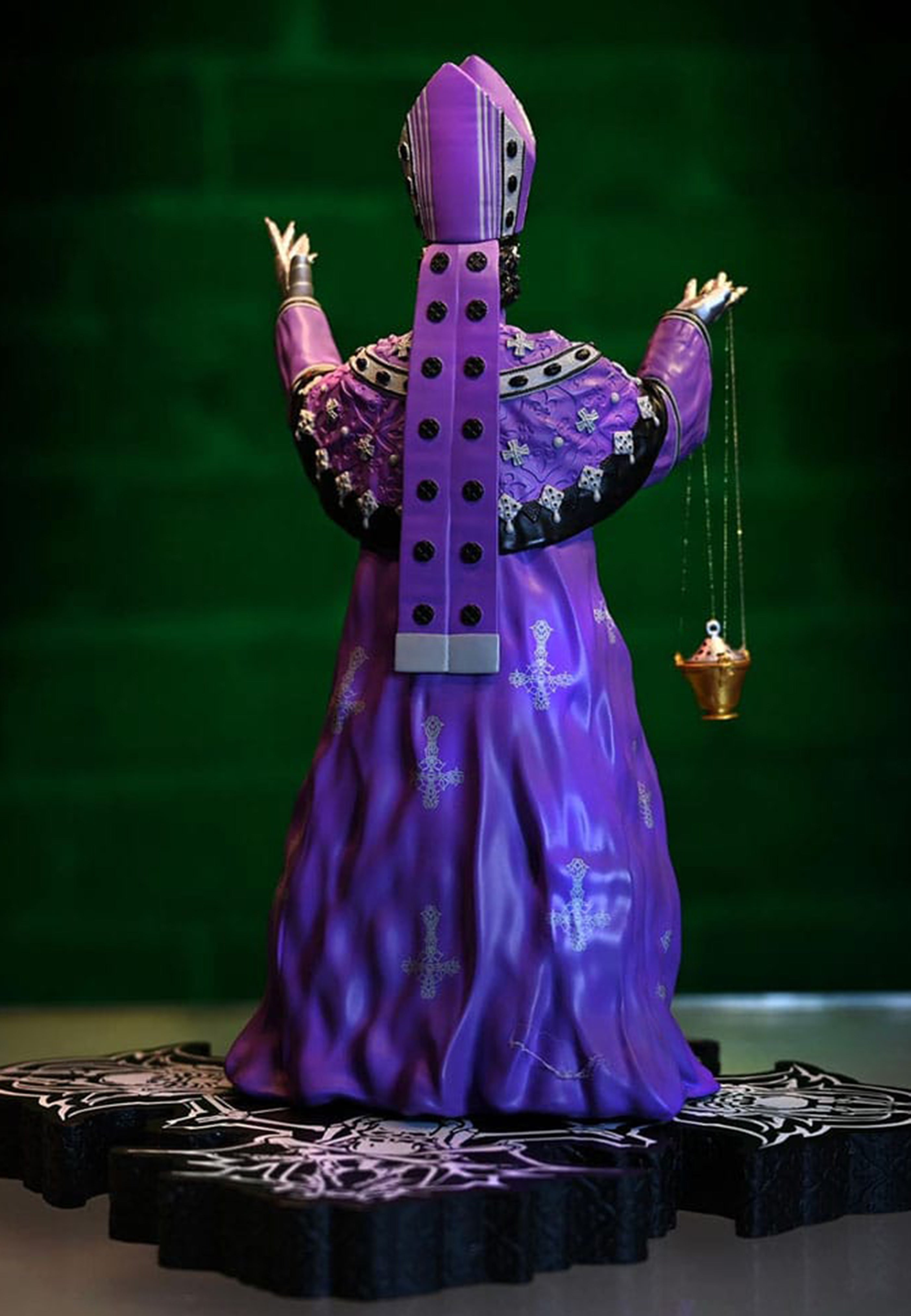 Ghost - Papa V Perpetua Purple Robes Rock Iconz - Statue | Neutral-Image