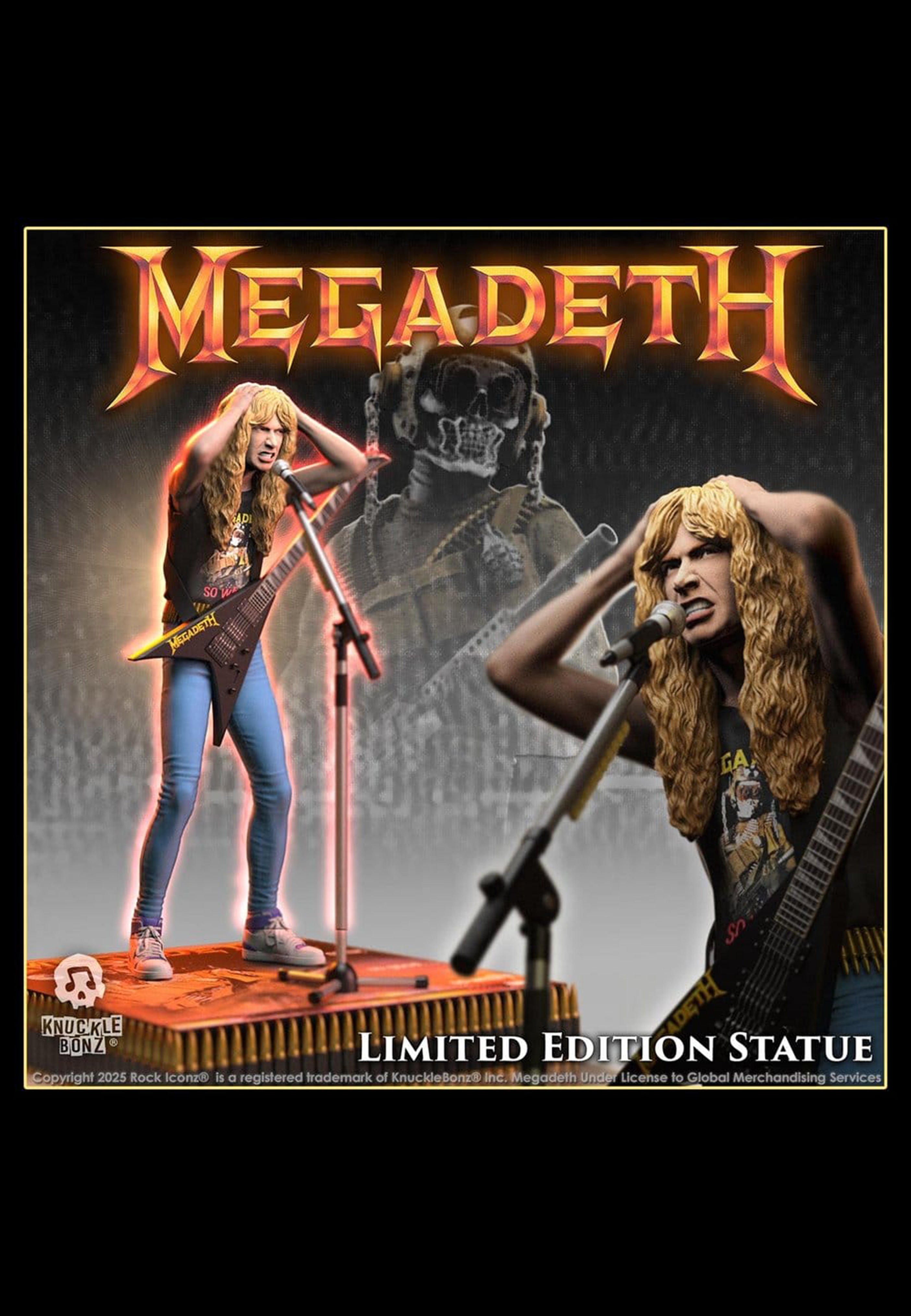 Megadeth - Dave Mustaine II Rock Iconz - Statue | AFM Records