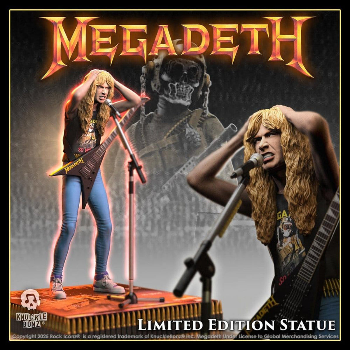 Megadeth - Dave Mustaine II Rock Iconz - Statue | AFM Records